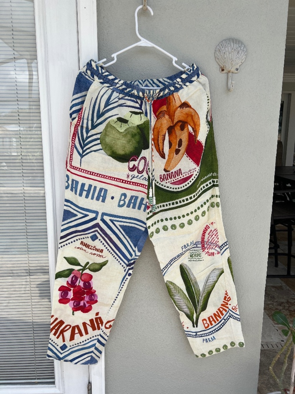 FARM Rio Our Stamps Linen Pants